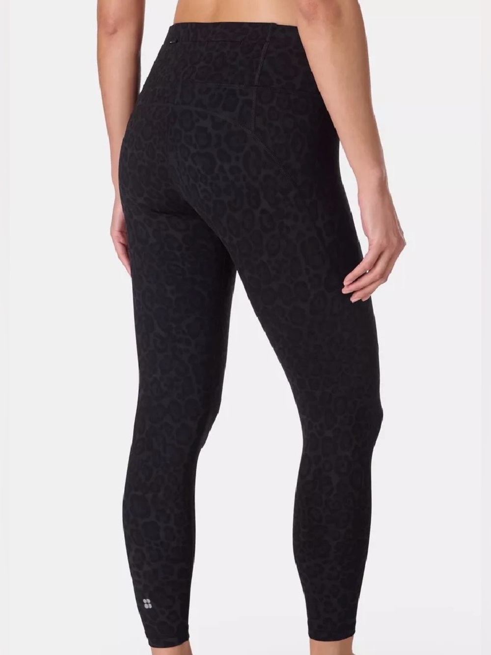 Sweaty betty power 7/8 leggings black wild leopard print